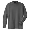 Port Authority Men's Steel Grey Interlock Knit Mock Turtleneck