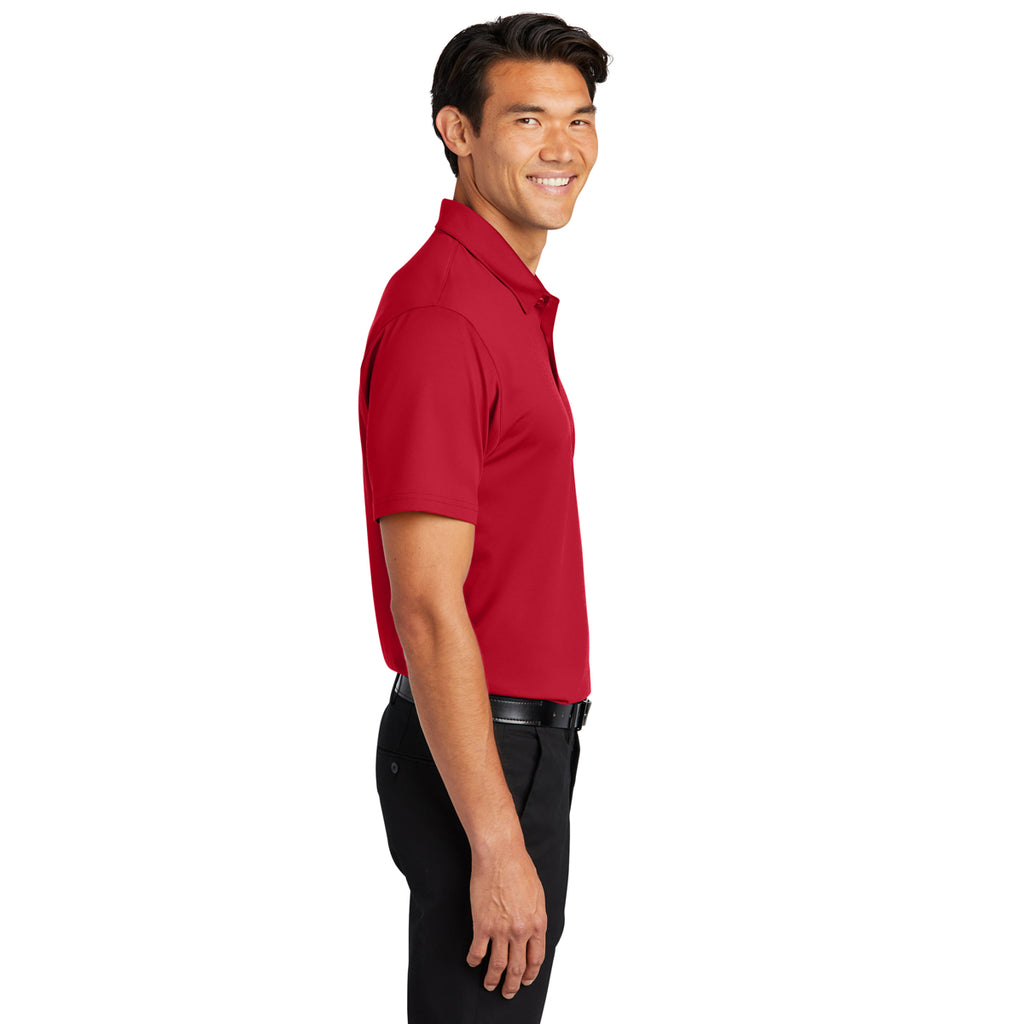 Port Authority Men's Engine Red Performance Staff Polo