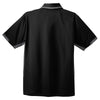 Port Authority Men's Black/Iron Grey Dry Zone Colorblock Ottoman Polo