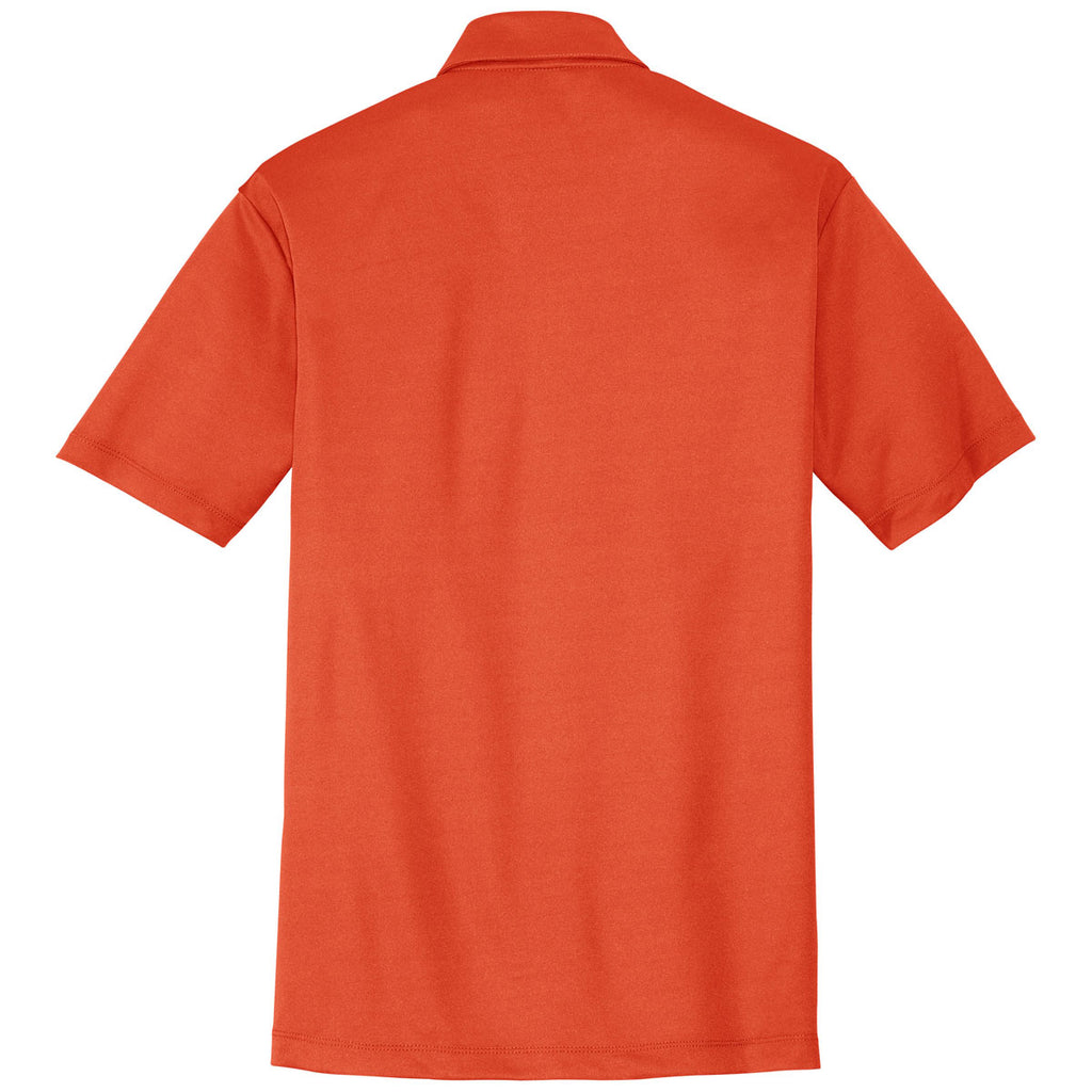 Port Authority Men's Neon Orange Performance Poly Polo