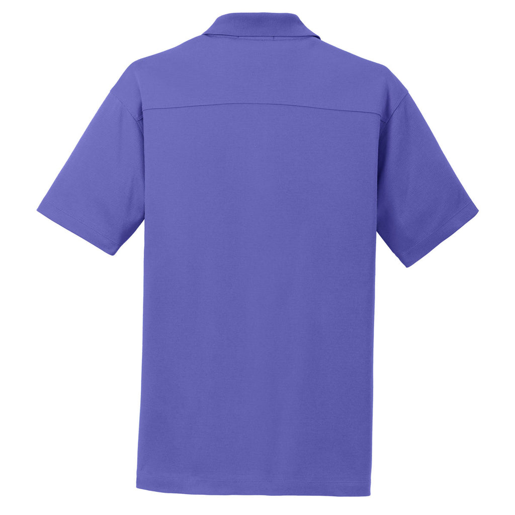 Port Authority Men's Iris Blue Rapid Dry Mesh Polo