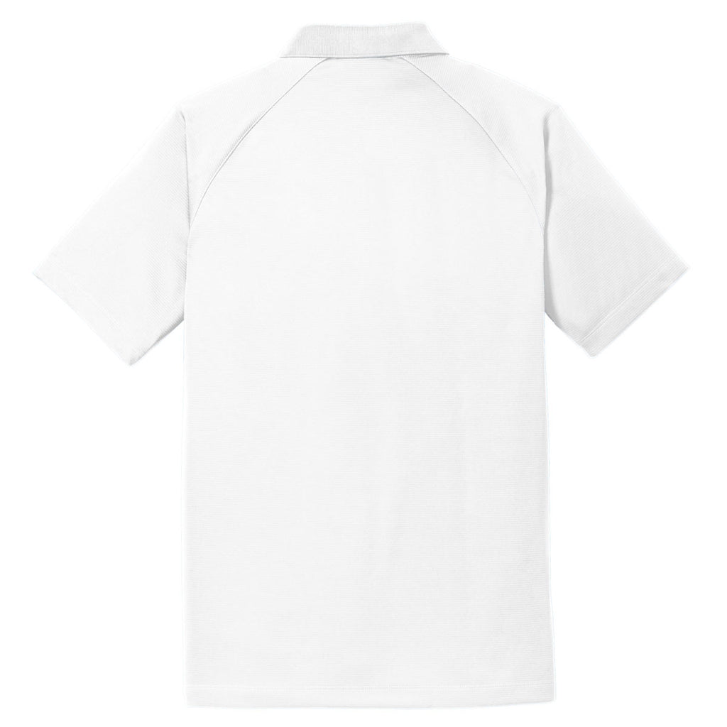 Port Authority Men's White Crossover Raglan Polo