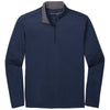 Port Authority Men's Navy/Steel Grey Silk Touch Performance Quarter Zip