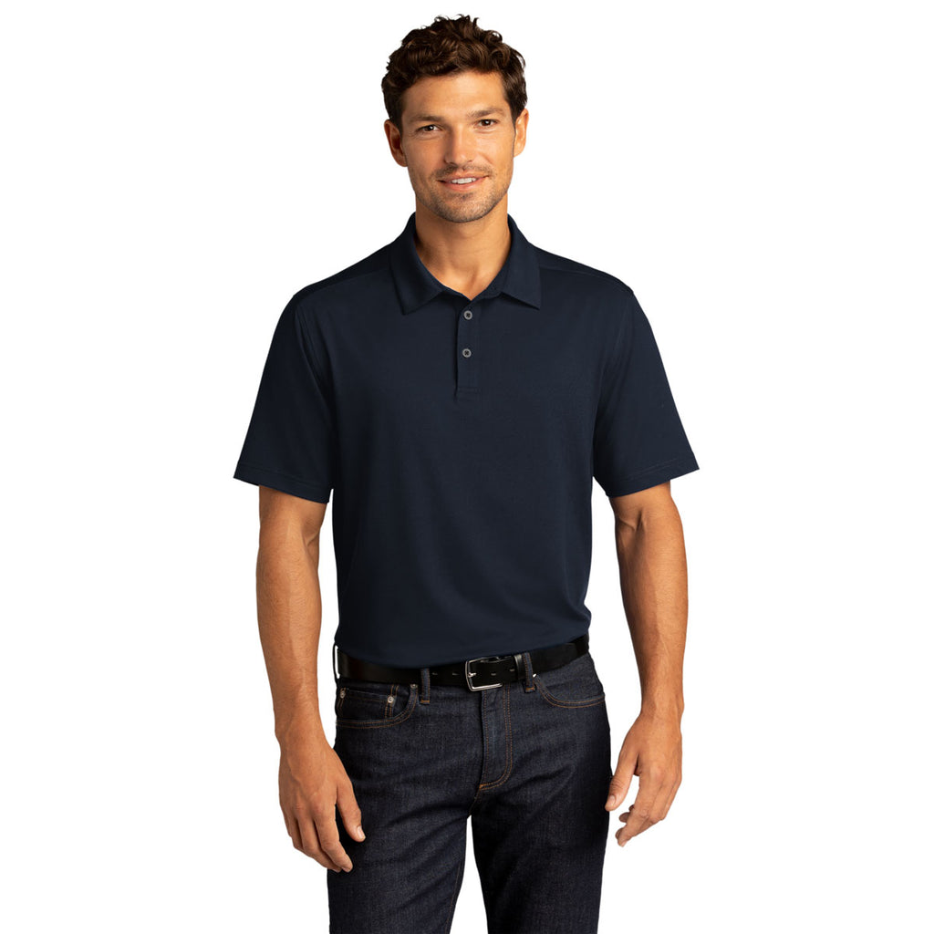 Port Authority Men's River Blue Navy City Stretch Polo