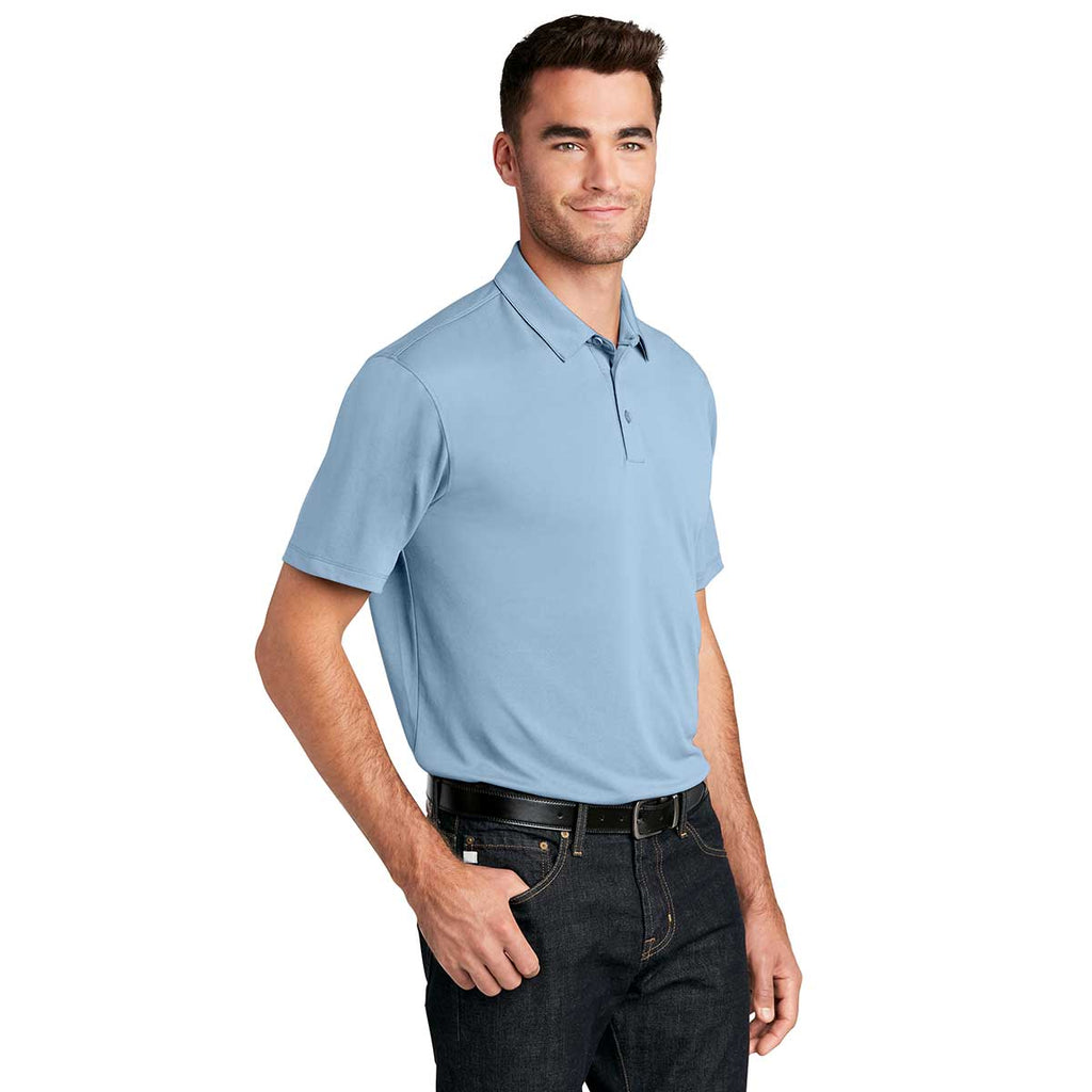 Port Authority Men's Cloud Blue UV Choice Pique Polo