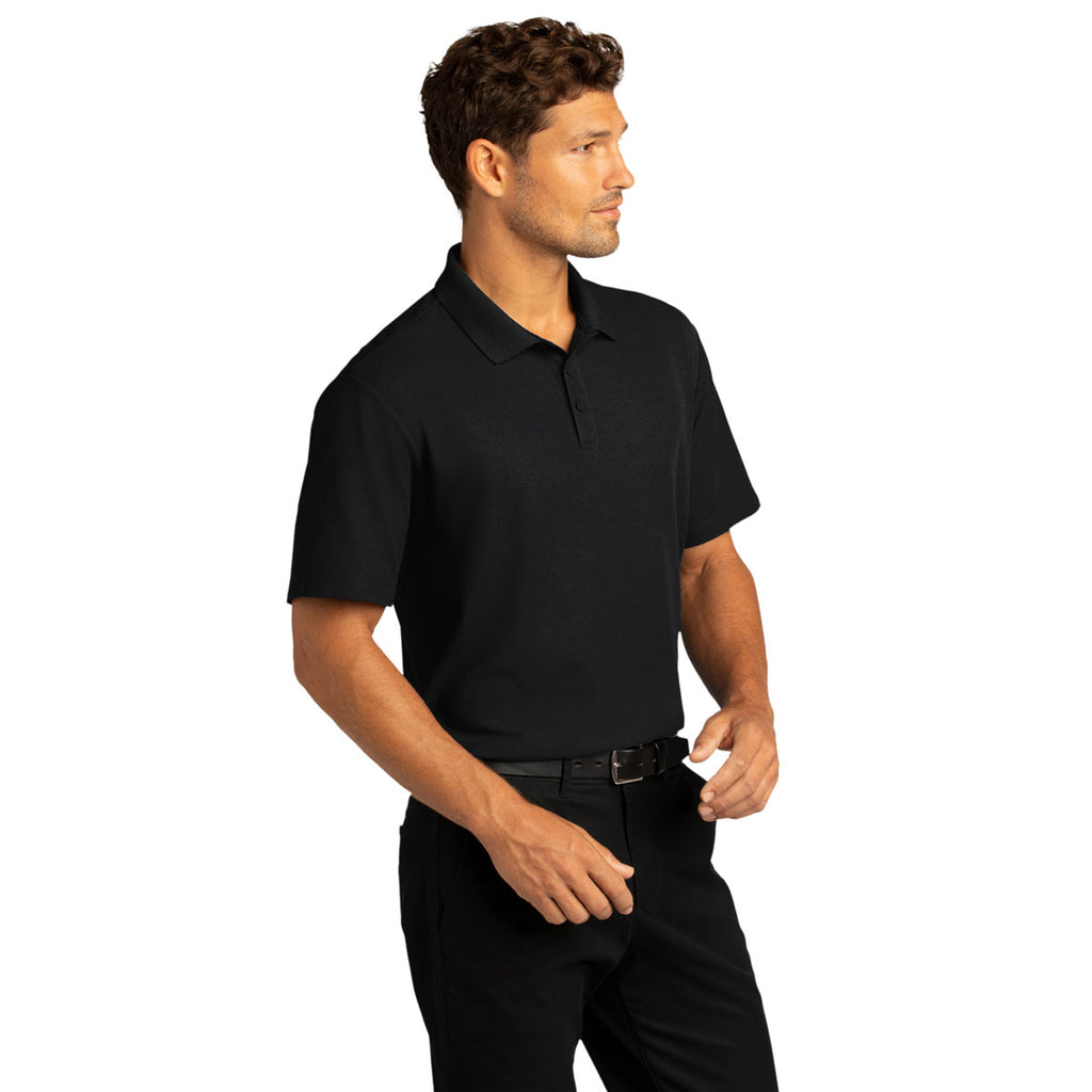 Port Authority Men's Deep Black SuperPro React Polo