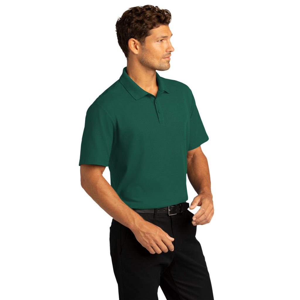 Port Authority Men's Marine Green SuperPro React Polo