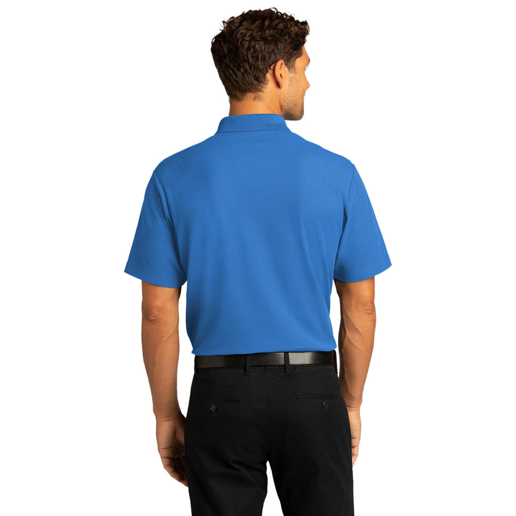 Port Authority Men's Strong Blue SuperPro React Polo