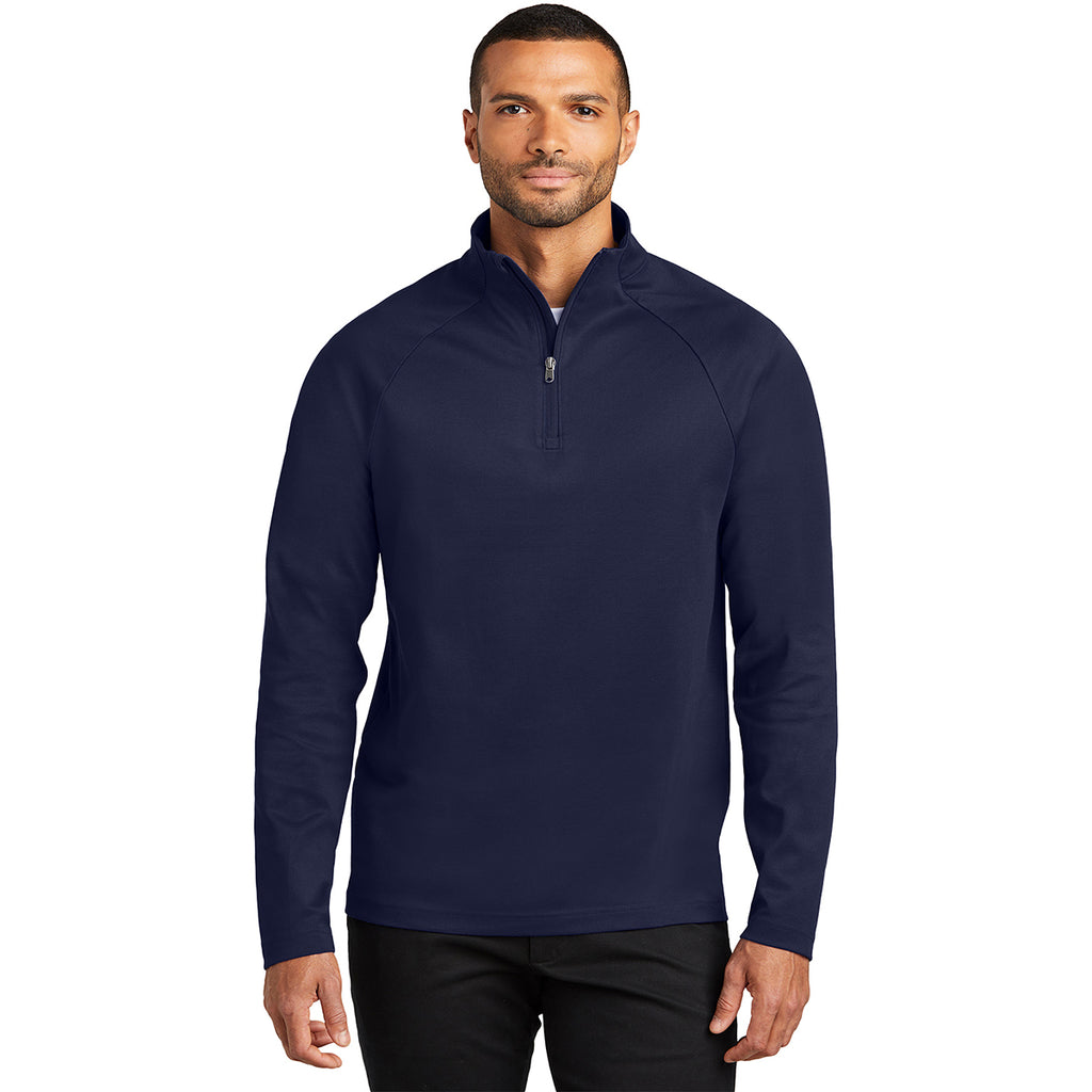 Port Authority Men's True Navy C-FREE Cypress 1/4 Zip