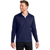 Port Authority Men's True Navy C-FREE Double Knit 1/4-Zip