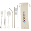 Perka Steel Castellana 6-Piece Steel Straw & Utensil Set