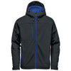 Stormtech Men's Black/Azure Blue Orbiter Insulated Softshell