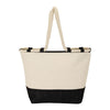 Logomark Black Canvas and Jute Tote