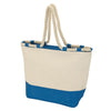 Logomark Blue Canvas and Jute Tote