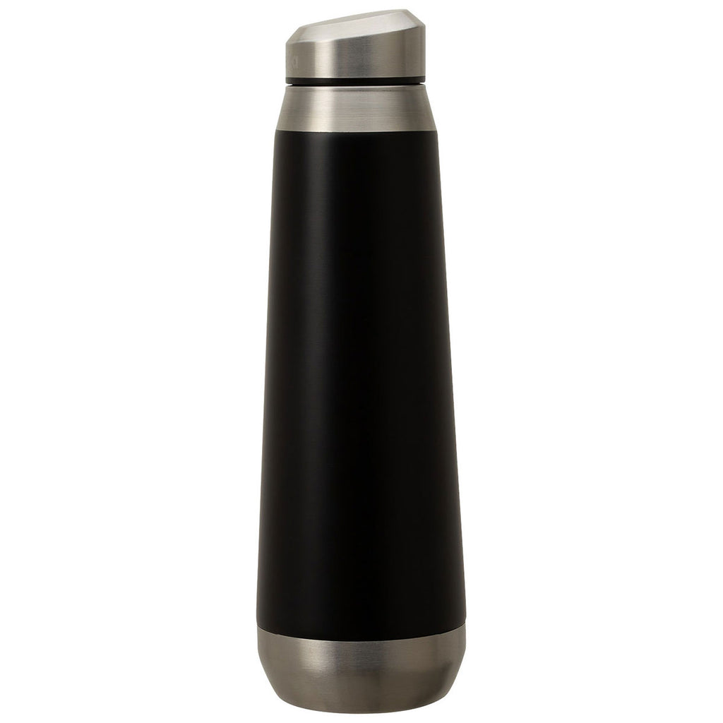 Perka Black Trevi 17 oz. Double Wall Stainless Steel Bottle