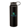 Sovrano Black Sediento 40 oz. Steel Vacuum Water Bottle