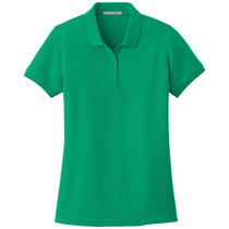 Port Authority Women's Bright Kelly Green Core Classic Pique Polo