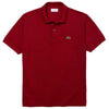 Lacoste Men's Bordeaux Short Sleeve Classic Pique Polo