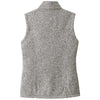 Port Authority Women's Grey Heather Sweater Fleece Vest