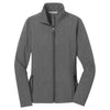 Port Authority Women's Black Charcoal Heather Core Soft Shell Jacket