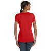 Fruit of the Loom Women's True Red 5 oz. HD Cotton V-Neck T-Shirt