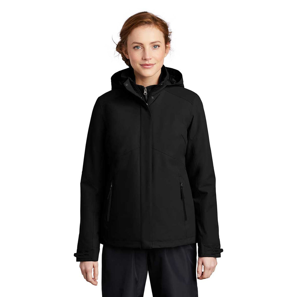 Port Authority Women's Deep Black Insulated Waterproof Tech Jacket