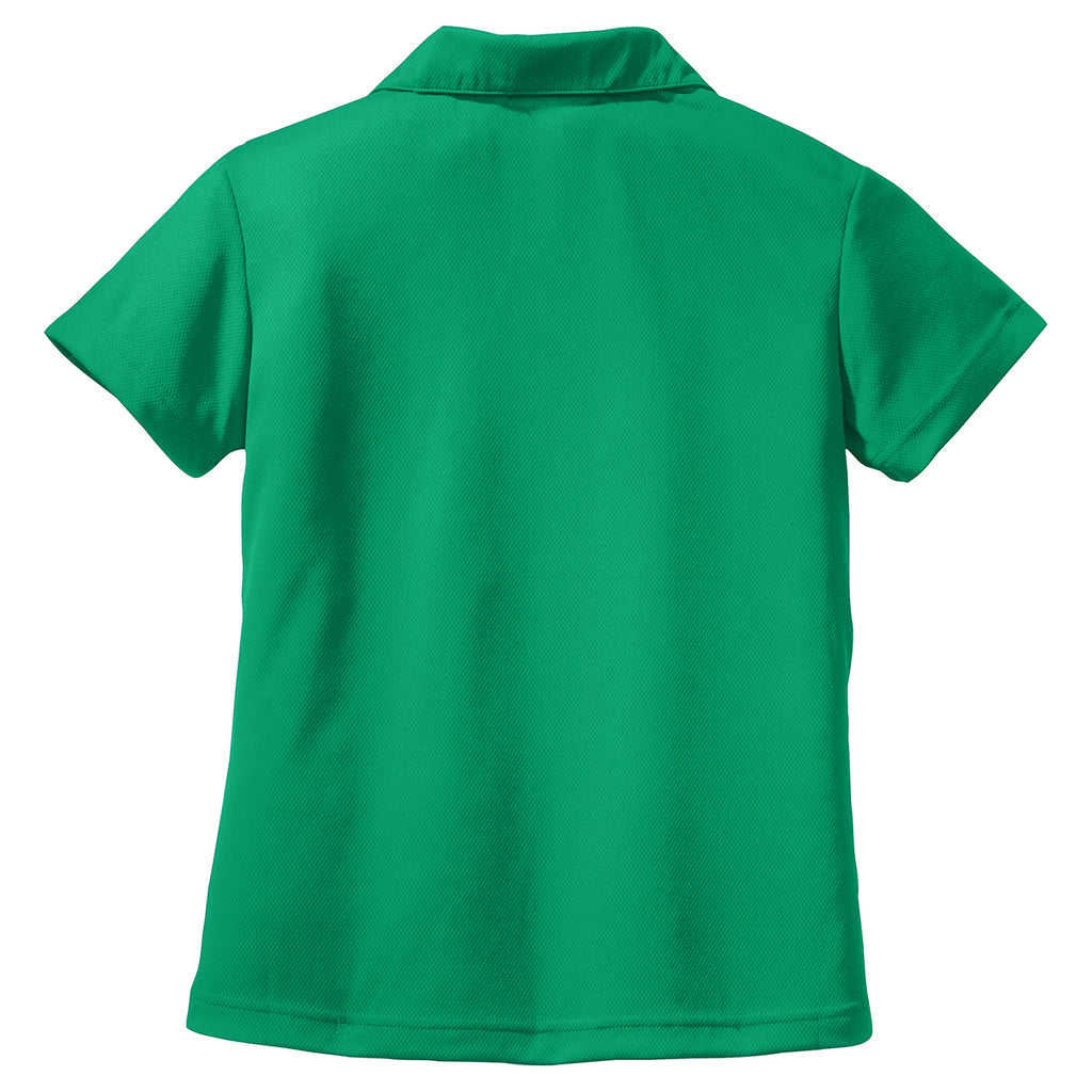 Sport-Tek Women's Kelly Green Dri-Mesh V-Neck Polo