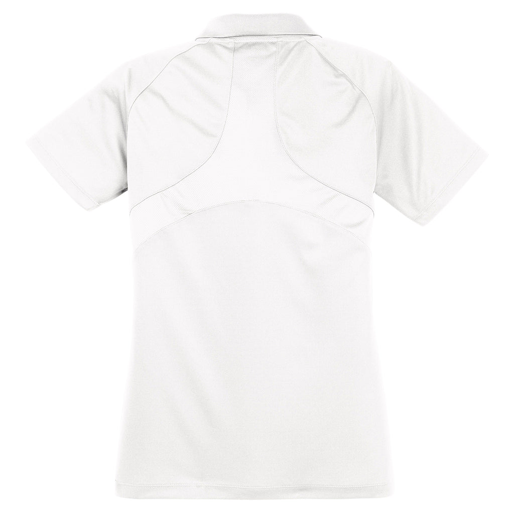 Sport-Tek Women's White Dri-Mesh Pro Polo