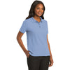 Port Authority Women's Light Blue Silk Touch Polo