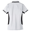 Port Authority Women's White/Black Dry Zone Colorblock Ottoman Polo