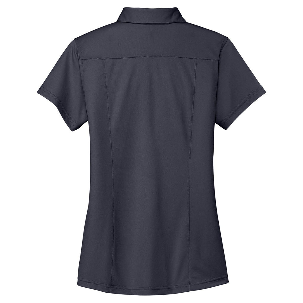 Port Authority Women's Battleship Grey Dimension Polo