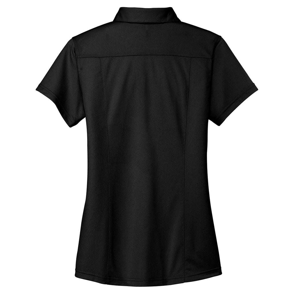 Port Authority Women's Black Dimension Polo