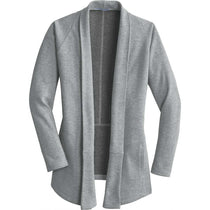 Port Authority Women's Medium Grey Heather/Charcoal Heather Interlock Cardigan