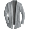 Port Authority Women's Medium Grey Heather/Charcoal Heather Interlock Cardigan