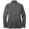 Port Authority Women's Sterling Grey Heather Collective Striated Fleece Jacket