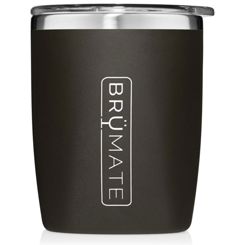 BruMate Matte Black Rocks Tumbler 12 oz