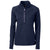 Cutter & Buck Women's Navy Blue Adapt Eco Knit Recycled Half Zip Pullover