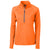 Cutter & Buck Women's Orange Burst Adapt Eco Knit Recycled Half Zip Pullover