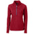 Cutter & Buck Women's Red Adapt Eco Knit Recycled Half Zip Pullover