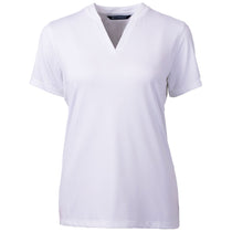 Cutter & Buck Women's White Forge Heathered Stretch Blade Top