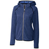 Cutter & Buck Women's Tour Blue Heather Mainsail Hooded Jacket