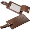 Leeman Dark Tan Whitney Luggage Tag