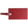 Leeman Bright Red Whitney Luggage Tag