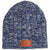 Leeman Navy Heathered Knit Beanie