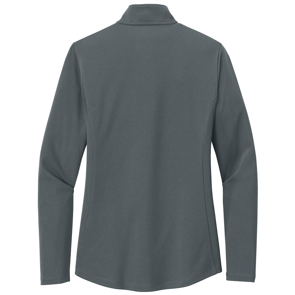 Port Authority Women's Graphite Dry Zone UV Micro-Mesh 1/4 Zip