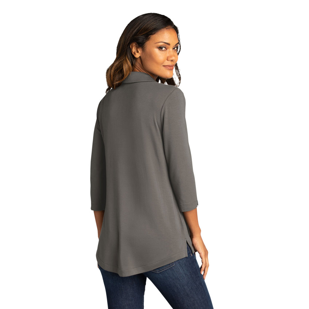 Port Authority Women's Sterling Grey Luxe Knit Tunic