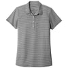 Port Authority Women's Black/White Gingham Polo