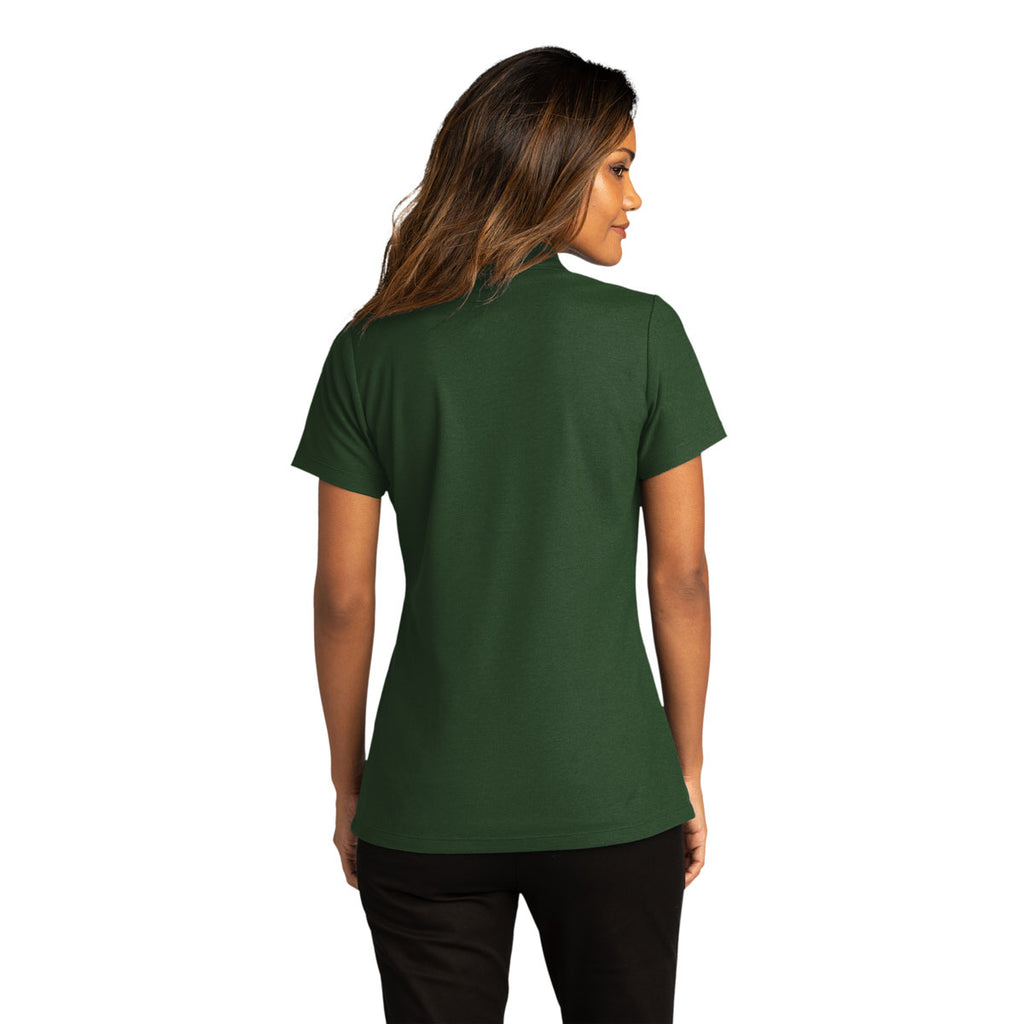 Port Authority Women's Dark Green SuperPro React Polo