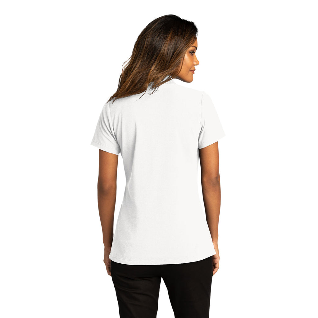 Port Authority Women's White SuperPro React Polo