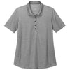 Port Authority Women's Charcoal Heather Fine Pique Blend Polo